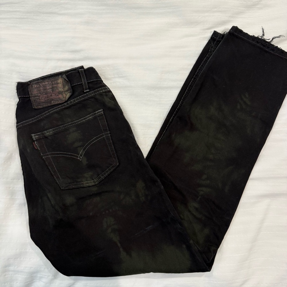 Levi’s Vintage Black and Green 505 Jeans